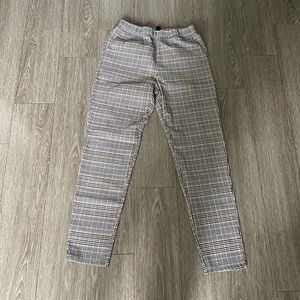 Gently worn plaid pants